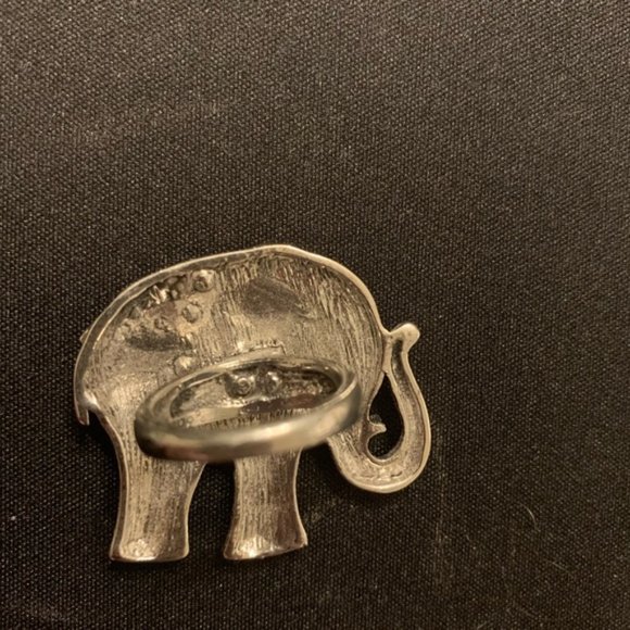 3 Three Pc Elephant rings for Good Luck with Tusks Up, size 7 - Picture 6 of 7